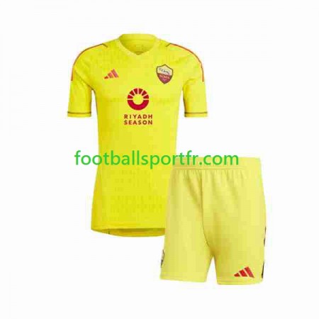 Tenue AS Roma Gardien Enfant Domicile Maillot de Foot 2023-2024